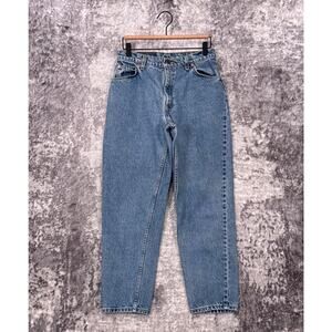 Vintage Levis Jeans 29 in x 27 in Womens 950 Relax Taper Orange Tab Made USA